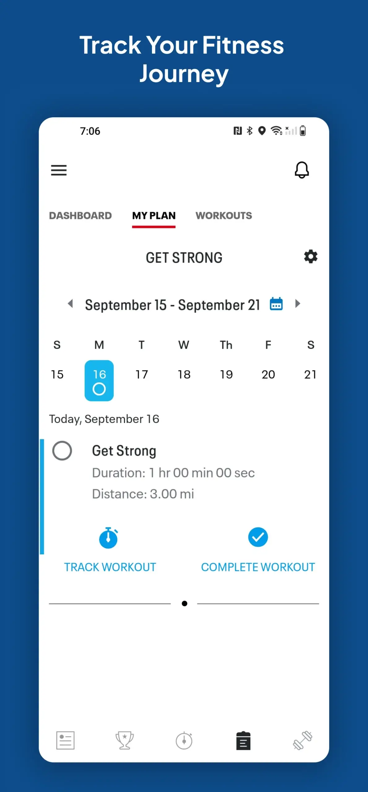 Captura de pantalla de la aplicación Map My Fitness Workout Tracker 4