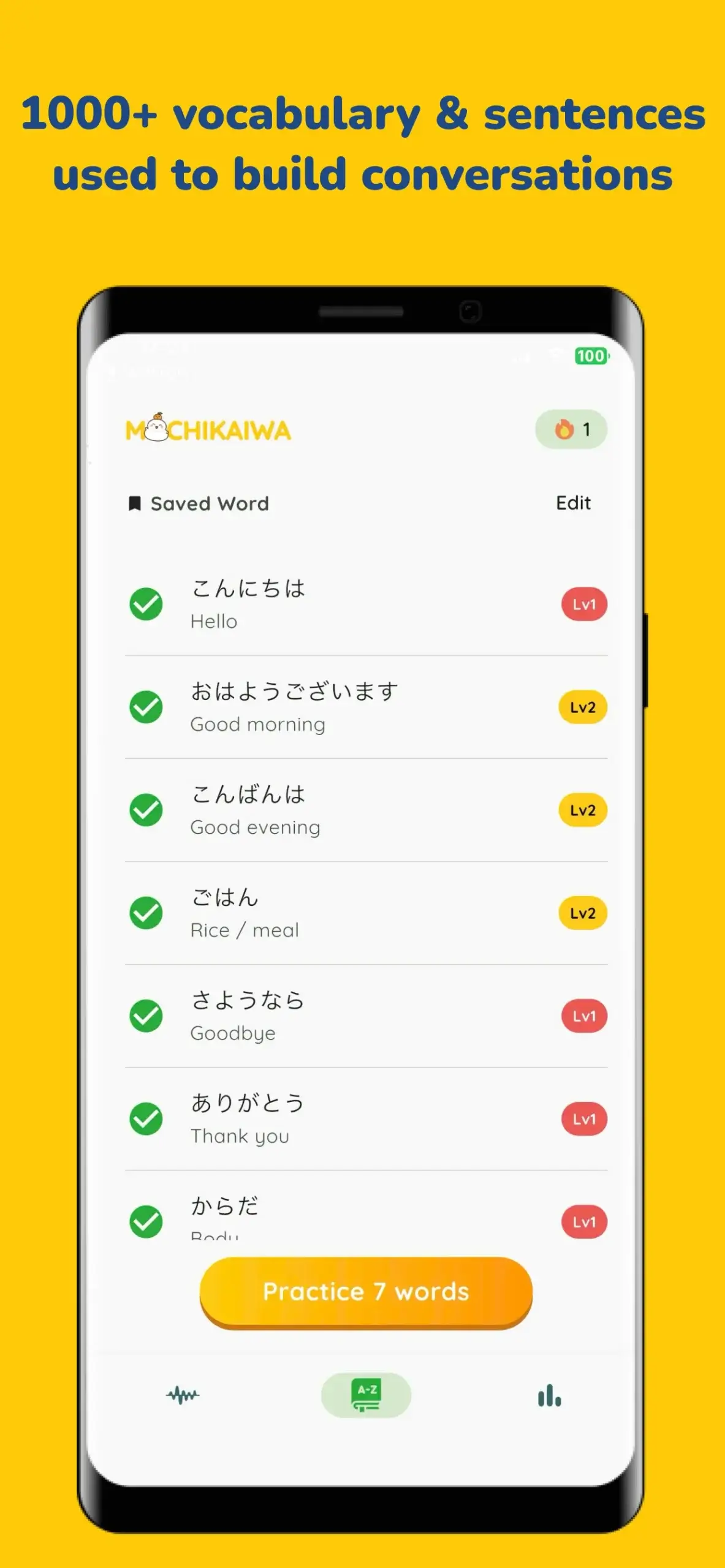 MochiKaiwa - Speak Japanese captura 3