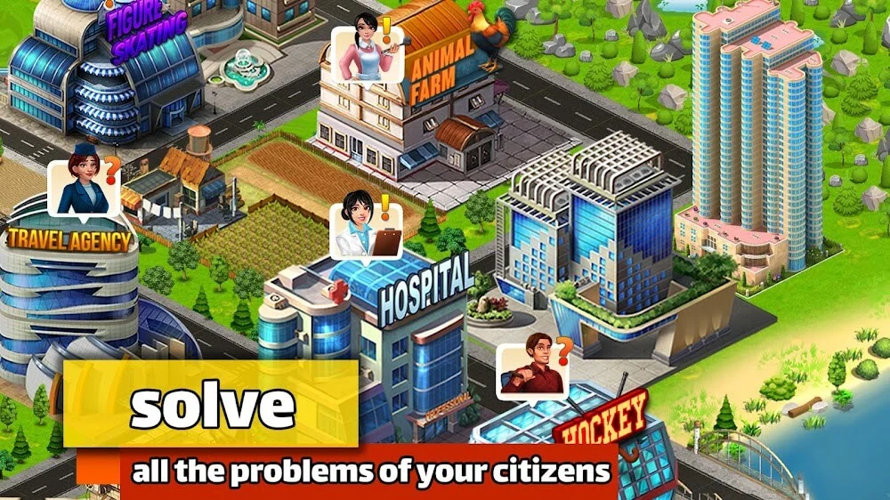 Captura de pantalla 3 de NewCity: Town Building Farming