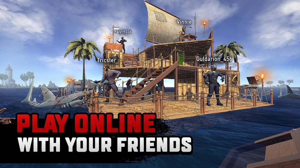 Screenshot do Raft Survival Multiplayer 2