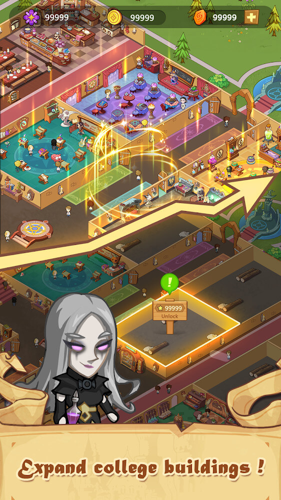Idle Magic School screenshot 3