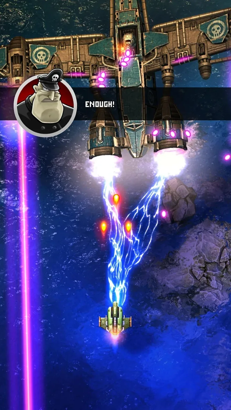 Captura de pantalla del gameplay de Sky Force 6