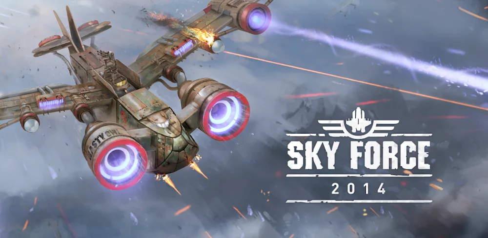 Captura de pantalla del gameplay de Sky Force 1