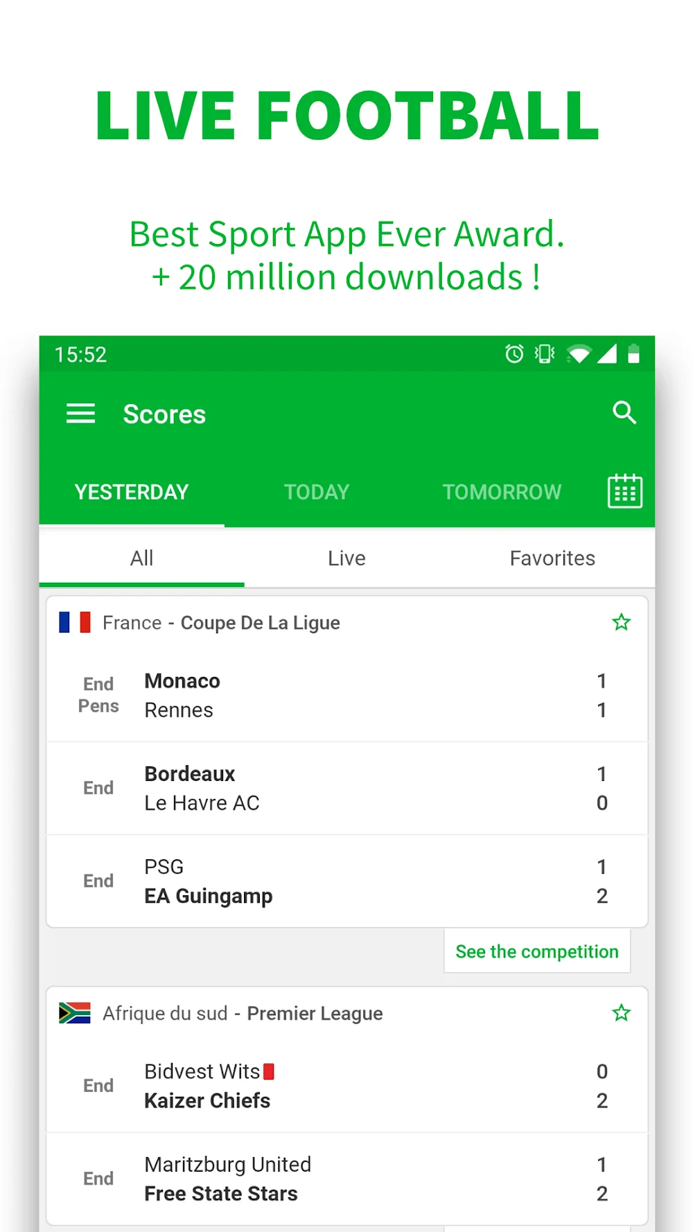 Captura de pantalla 2 de Skores Football