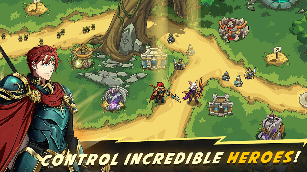 Tangkapan layar gameplay Kingdom War TD 6