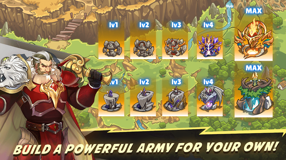 Tangkapan layar gameplay Kingdom War TD 5