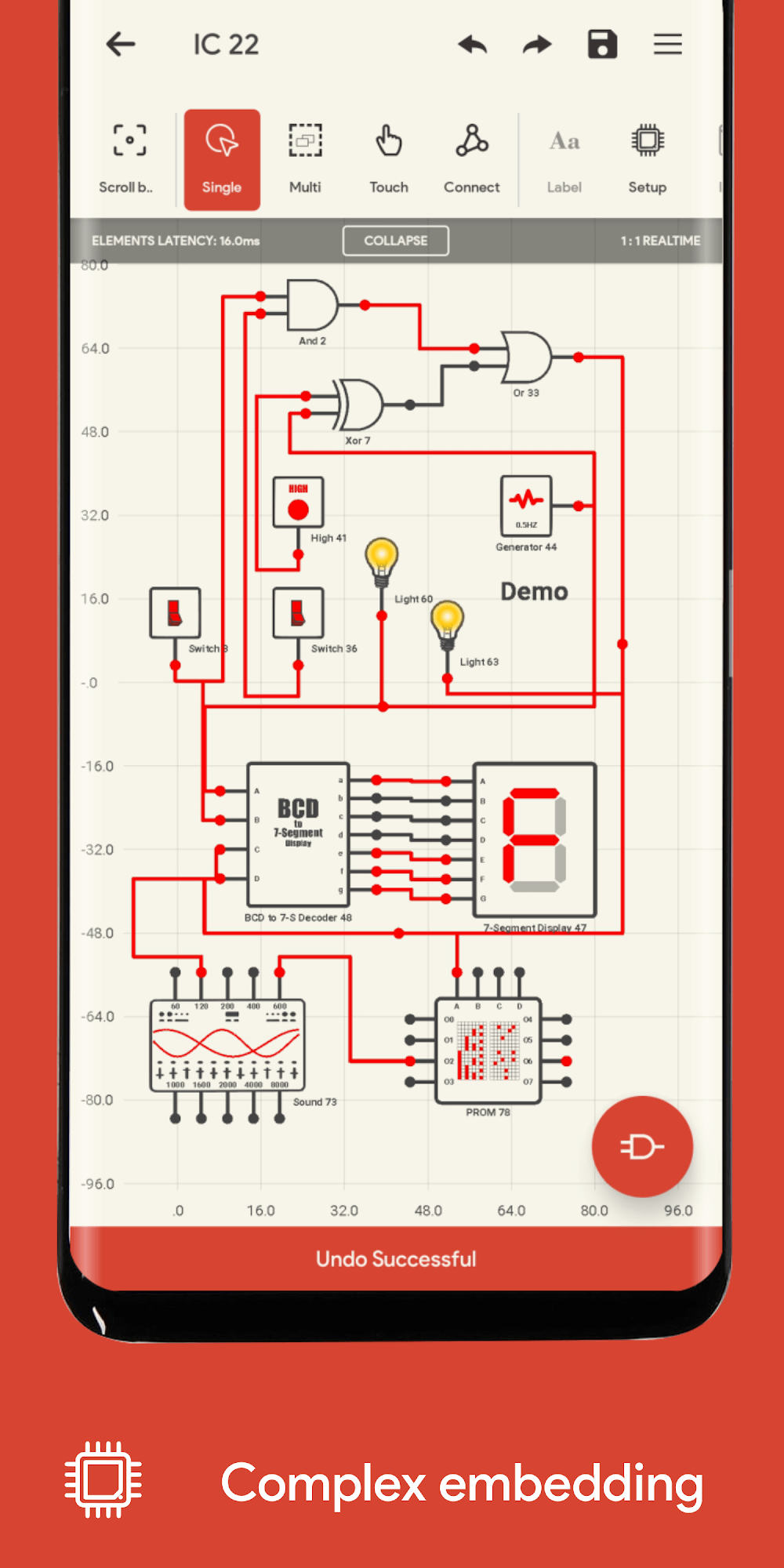 Captura de pantalla 3 de Logic Circuit Simulator Pro