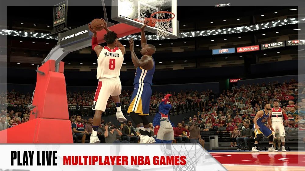 Captura de pantalla del juego de baloncesto de NBA 2K Mobile 5