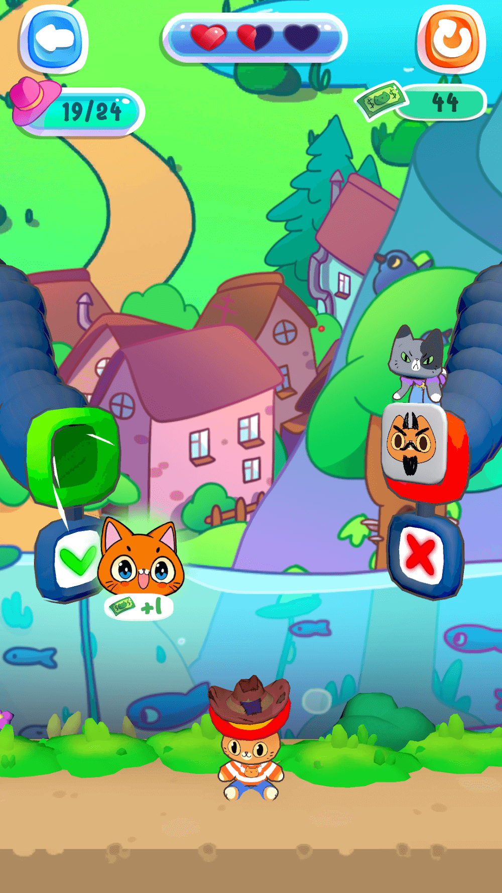 Captura de pantalla del juego Simba Hats 6