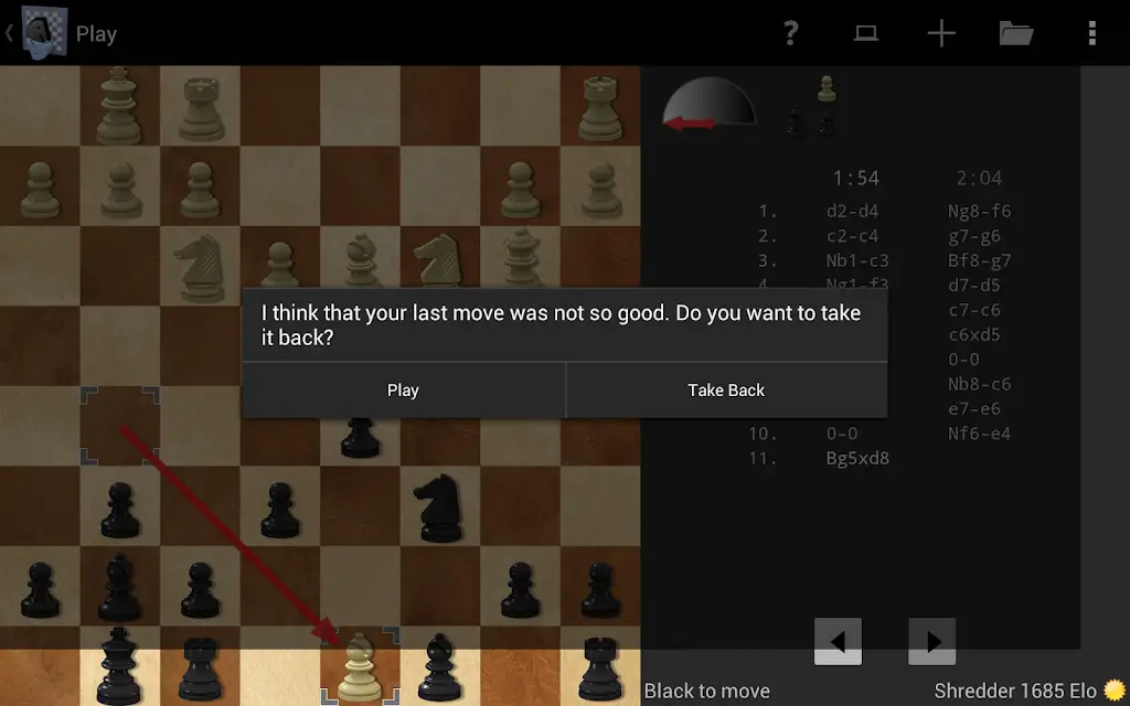 Captura de pantalla de Shredder Chess 3