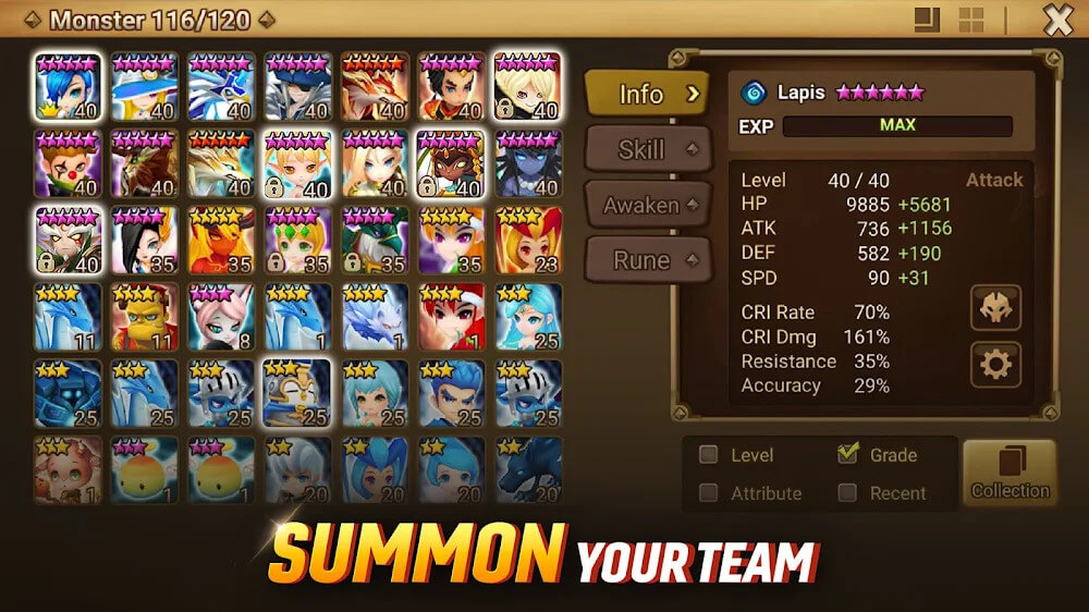 Summoners War gameplay screenshot 3