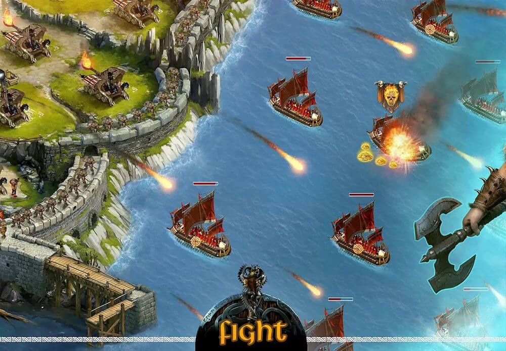 Captura de pantalla 5 de Vikings: War of Clans