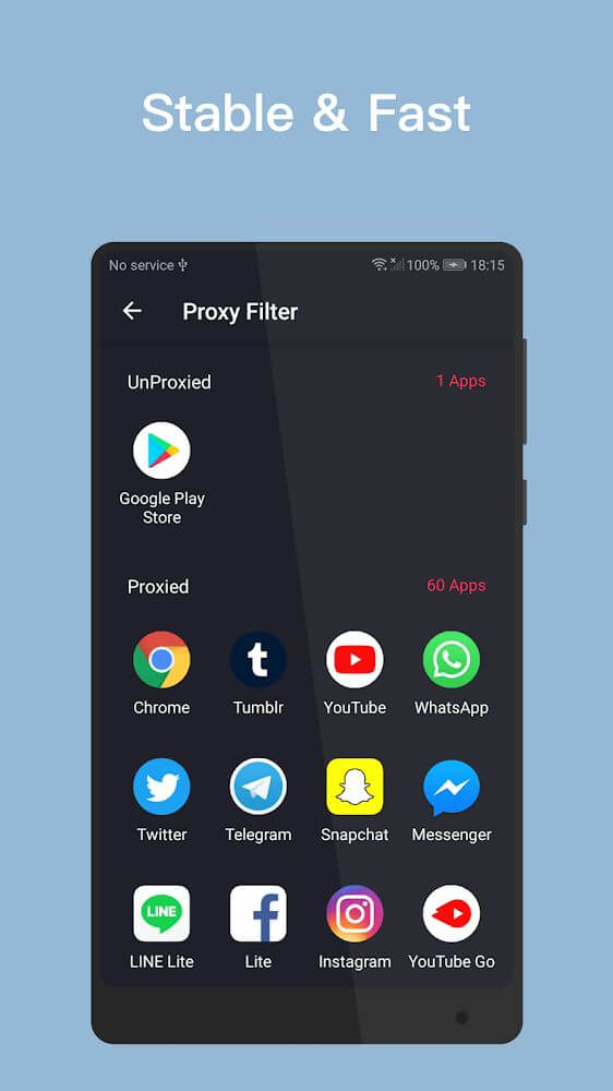 Captura de pantalla de VPN Inf 4
