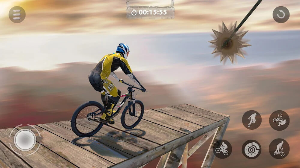 Captura de tela do gameplay de Bicycle Stunts 4