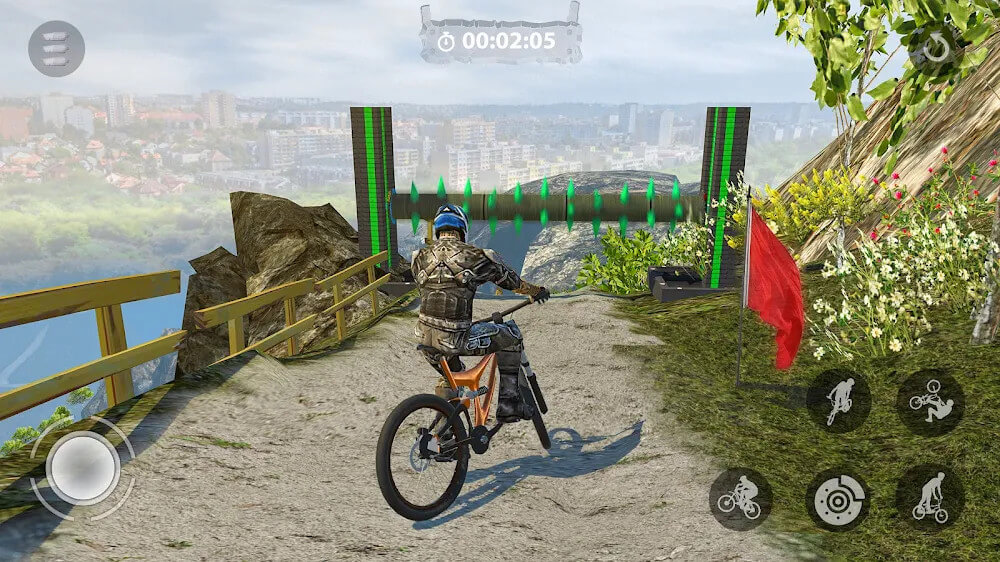 Captura de tela do gameplay de Bicycle Stunts 3