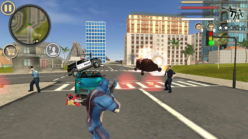 Preview gameplay Rope Hero: Original 5