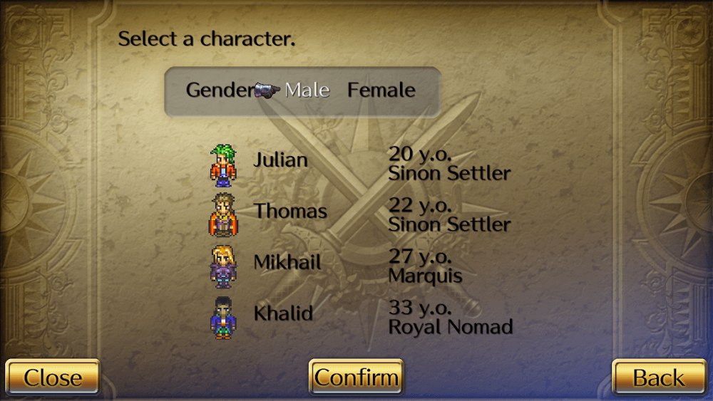 Captura de pantalla de Romancing SaGa 4
