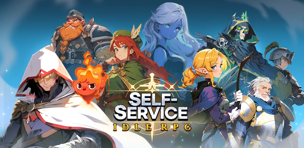 Self-Service Knight: Idle RPG - Captura de pantalla 1