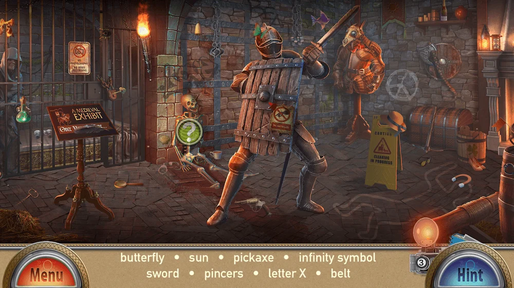 Captura de pantalla del gameplay de Seek and Find: Mystery Museum 4