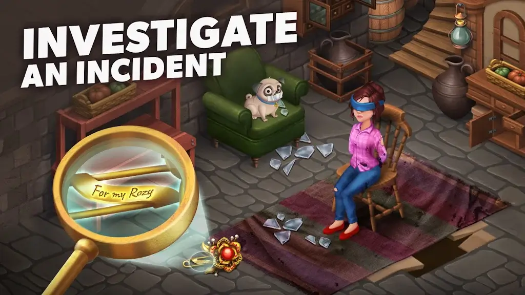 Captura de pantalla del gameplay de Secret Mansion: Hidden Objects 3