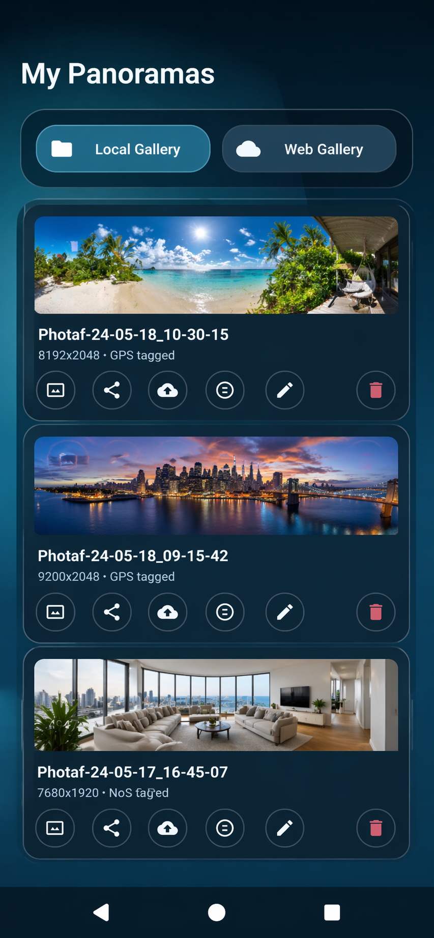Captura de pantalla 1 de Photaf Panorama