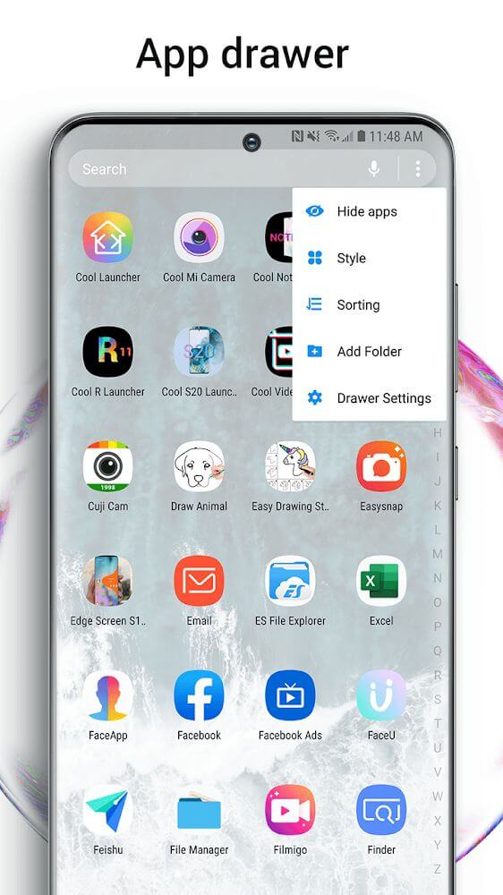 Cool S20 Launcher screenshot 6