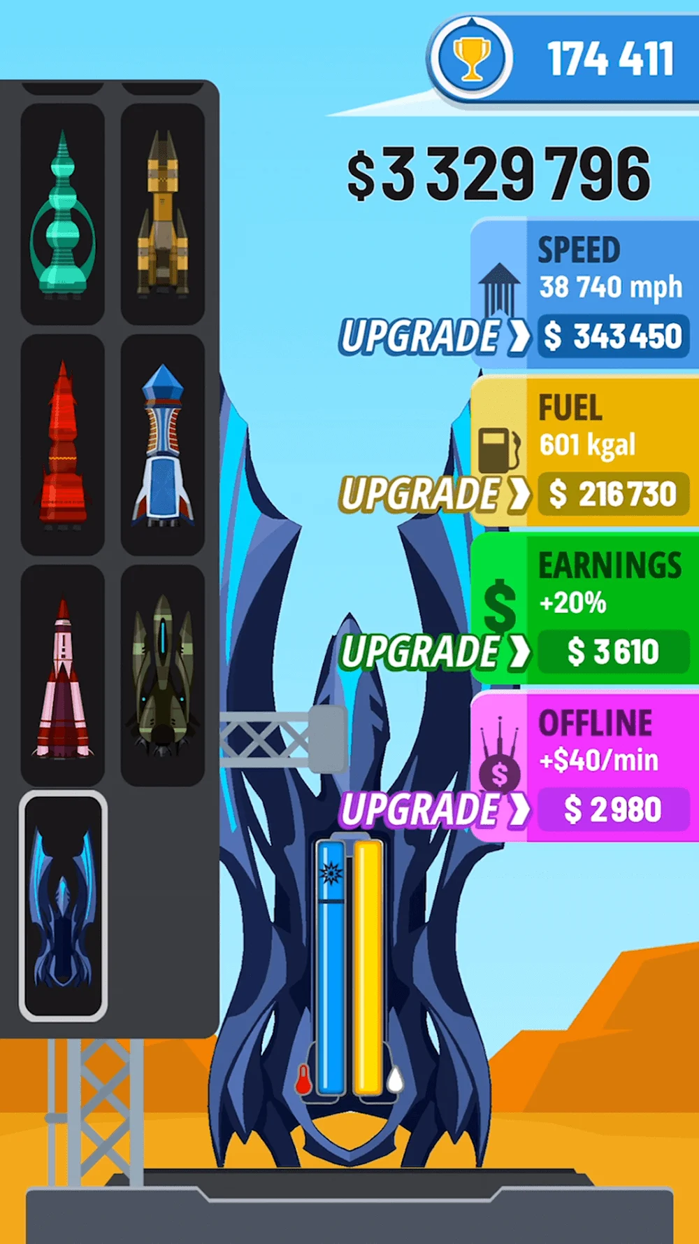 Captura de pantalla 6 del juego Rocket Sky