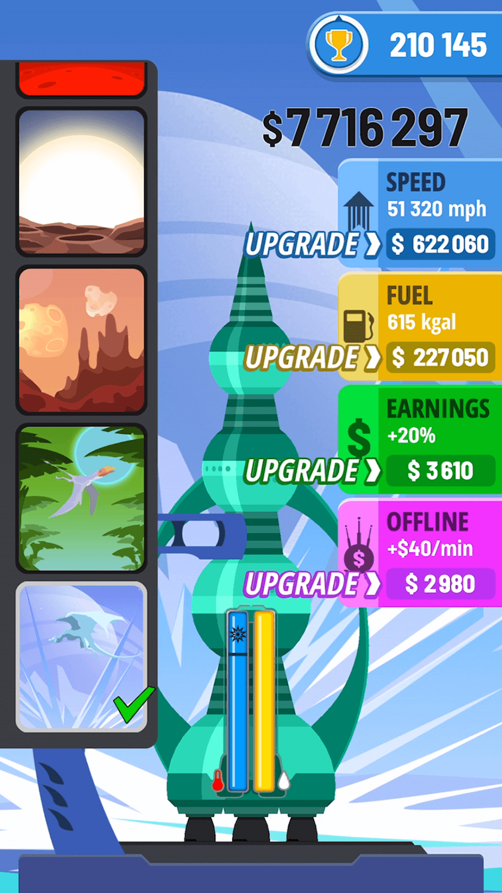 Captura de pantalla 2 del juego Rocket Sky