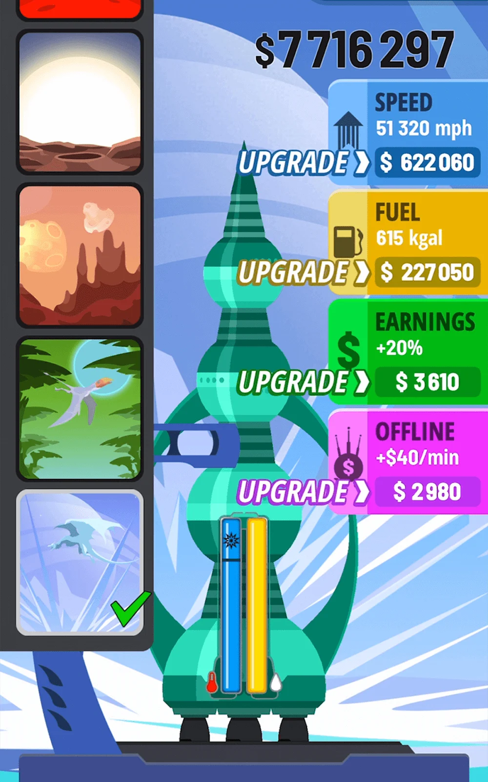 Captura de pantalla 7 del juego Rocket Sky
