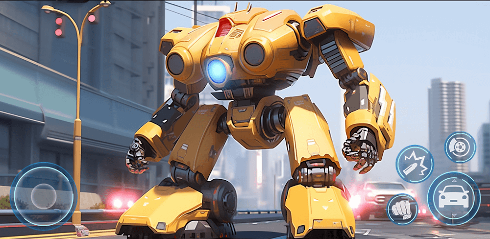 Tangkapan layar gameplay Robot Battle Transformation 1