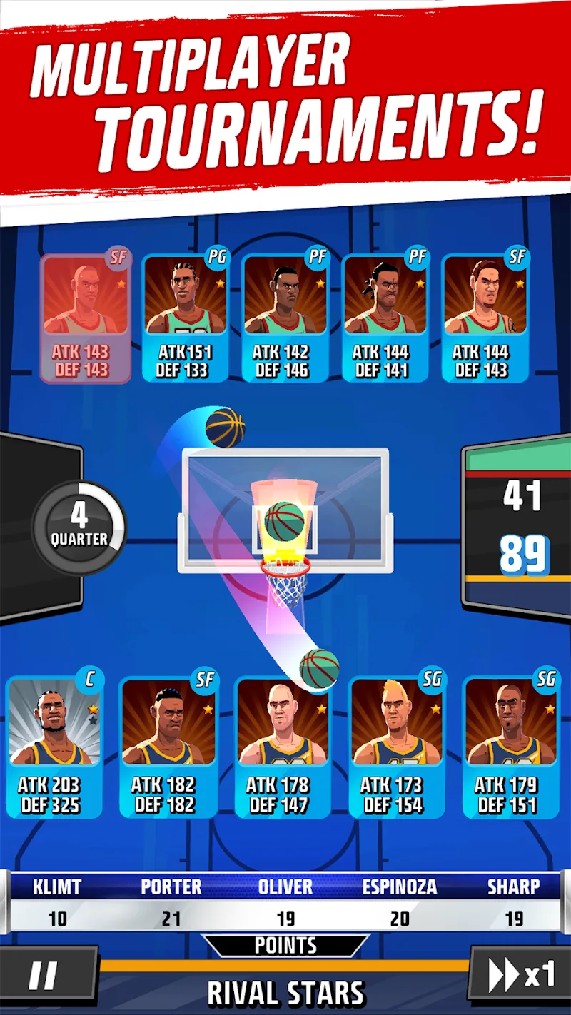 Captura de pantalla 3 de Rival Stars Basketball