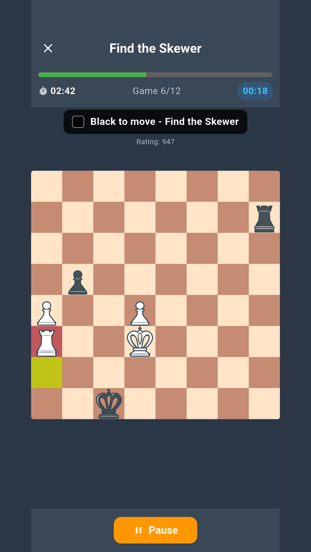 Captura de pantalla de vista previa 2 de Chess Training: Proven Drills