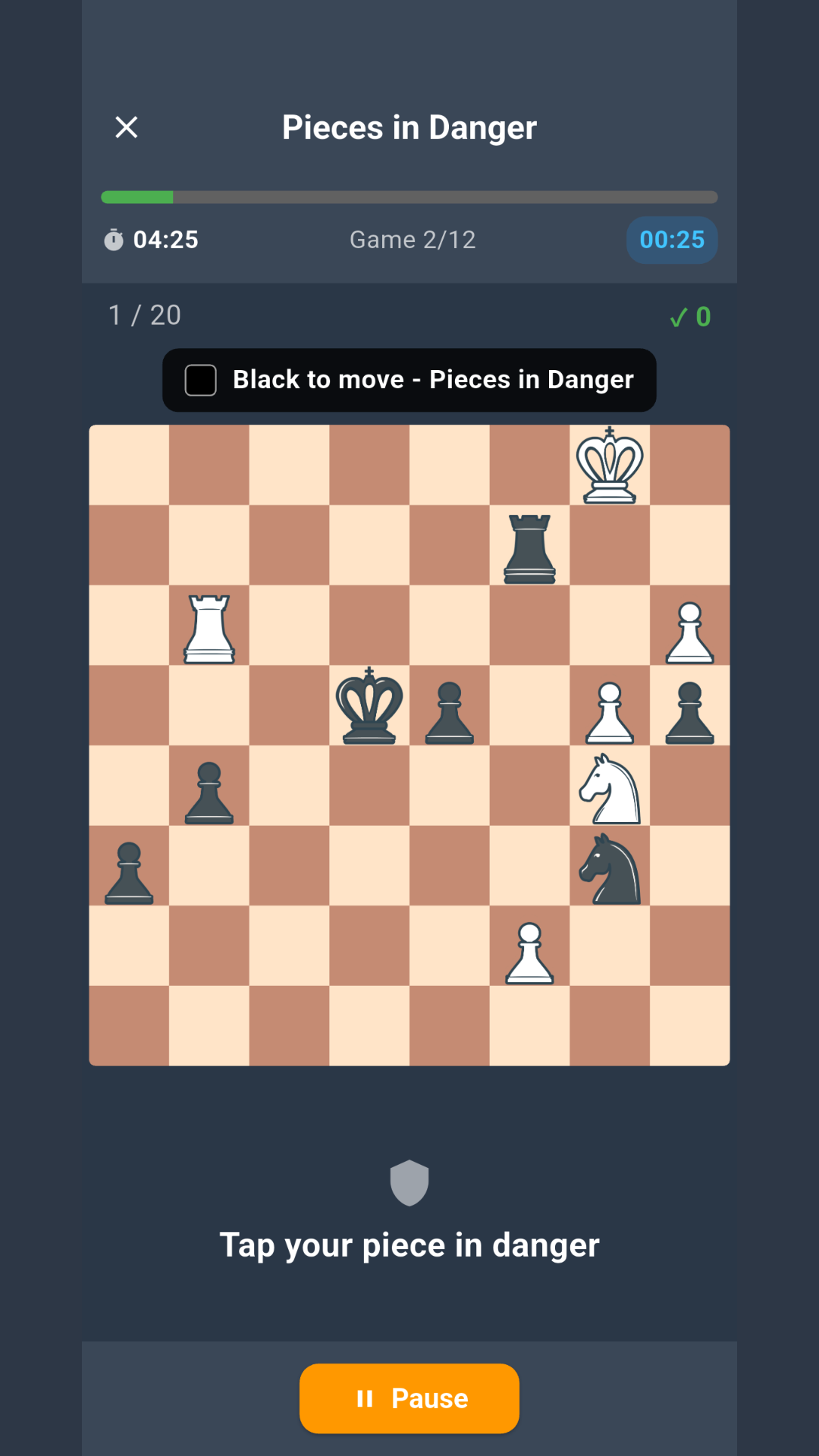 Captura de pantalla de vista previa 4 de Chess Training: Proven Drills