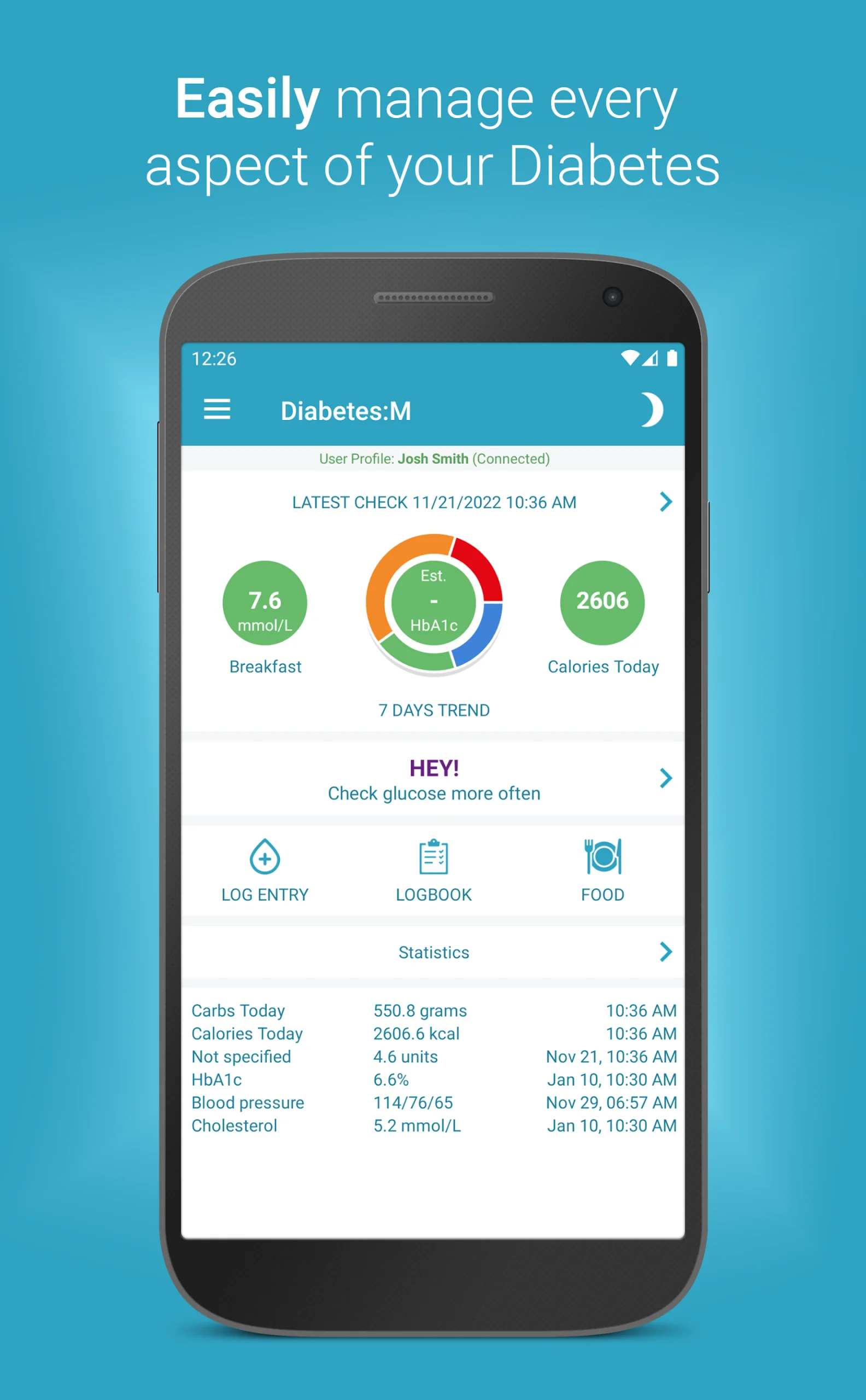 Diabetes:M - Blood Sugar Diary Captura 5
