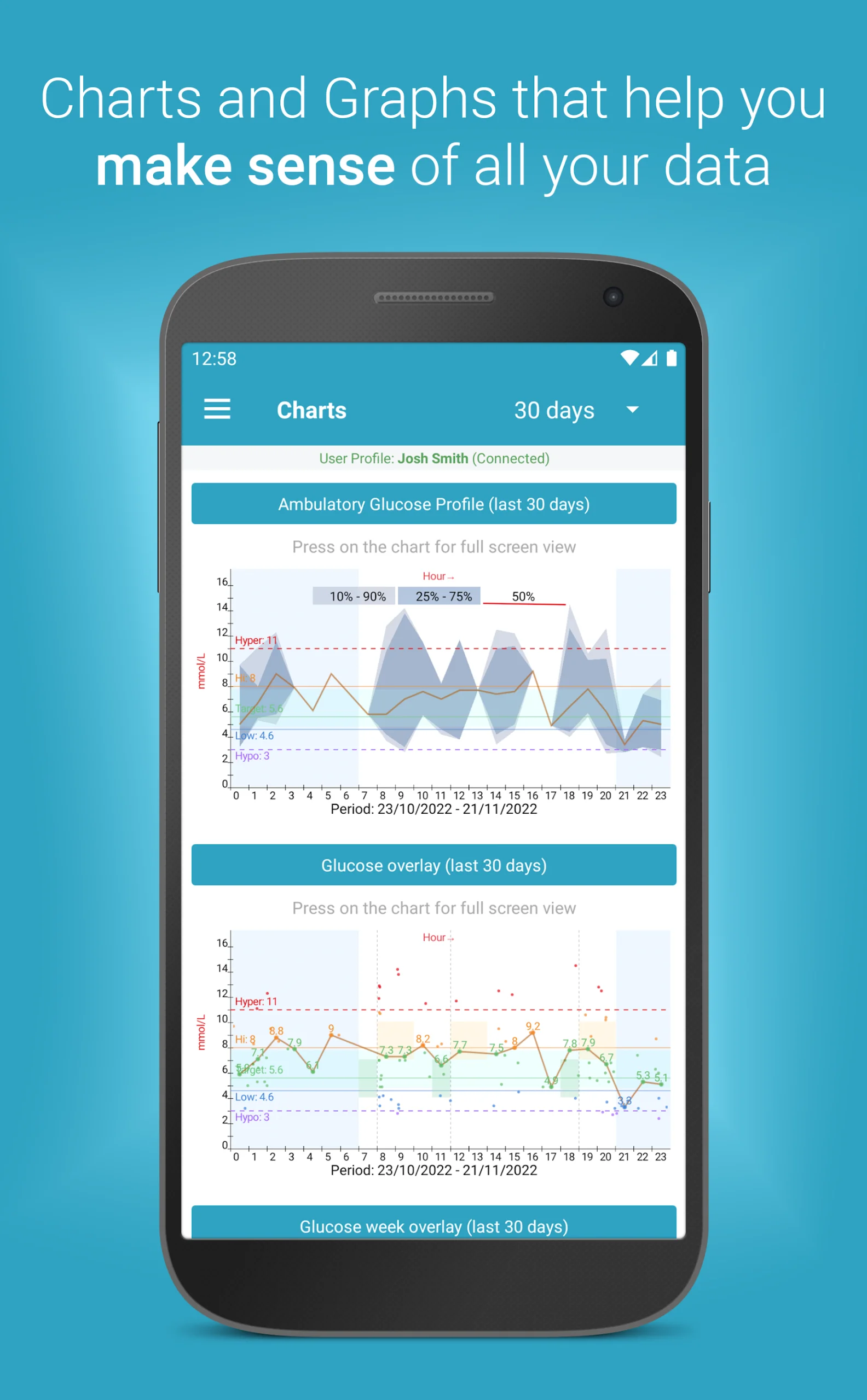 Diabetes:M - Blood Sugar Diary Captura 4