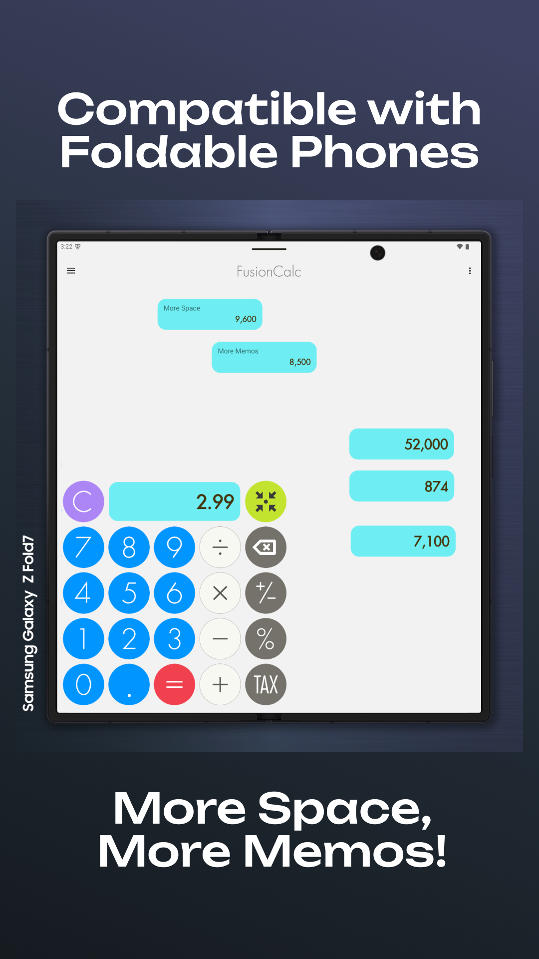 Captura de pantalla 3 de la aplicación Memo Calculator - FusionCalc