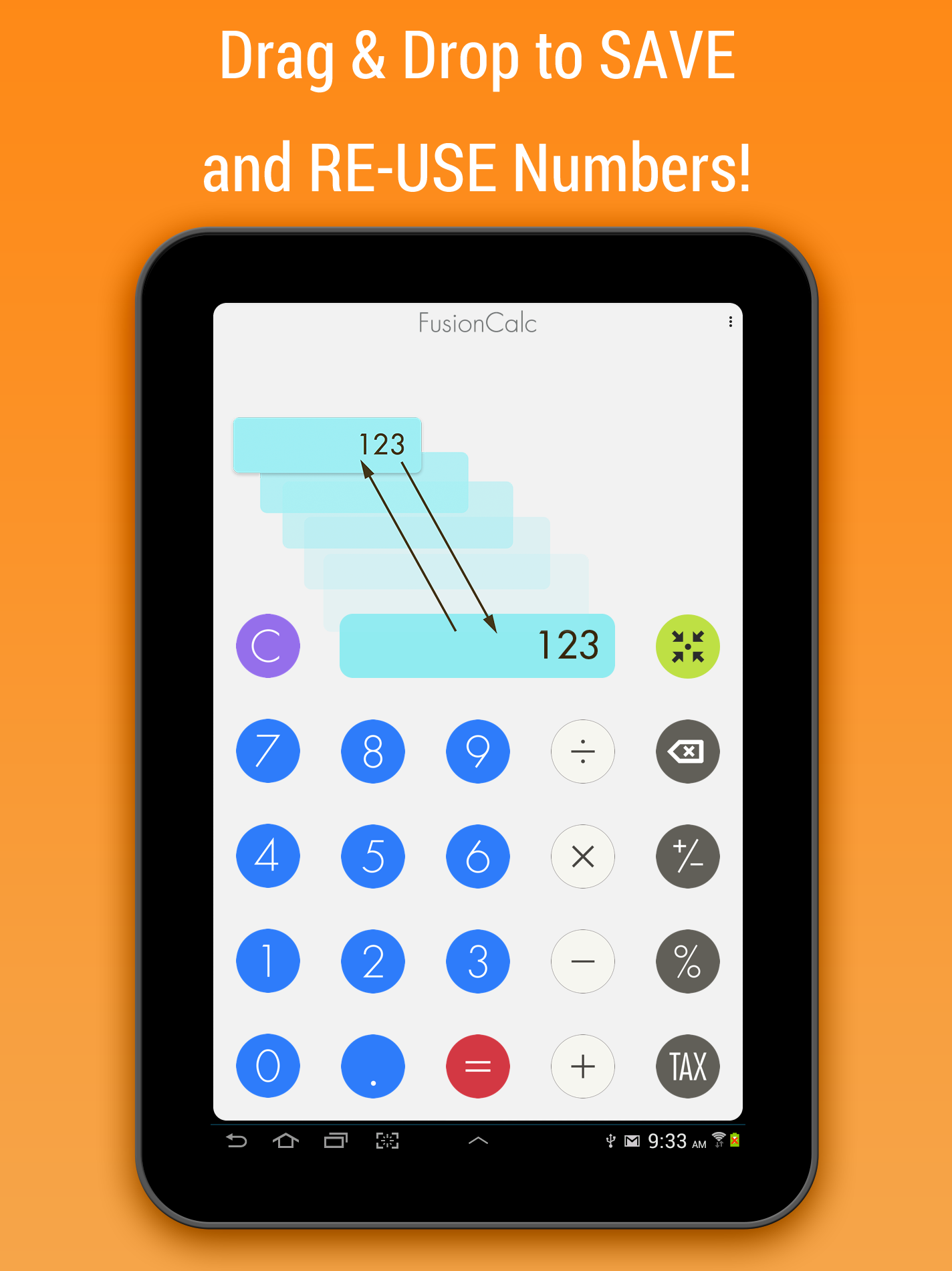 Captura de pantalla 1 de la aplicación Memo Calculator - FusionCalc