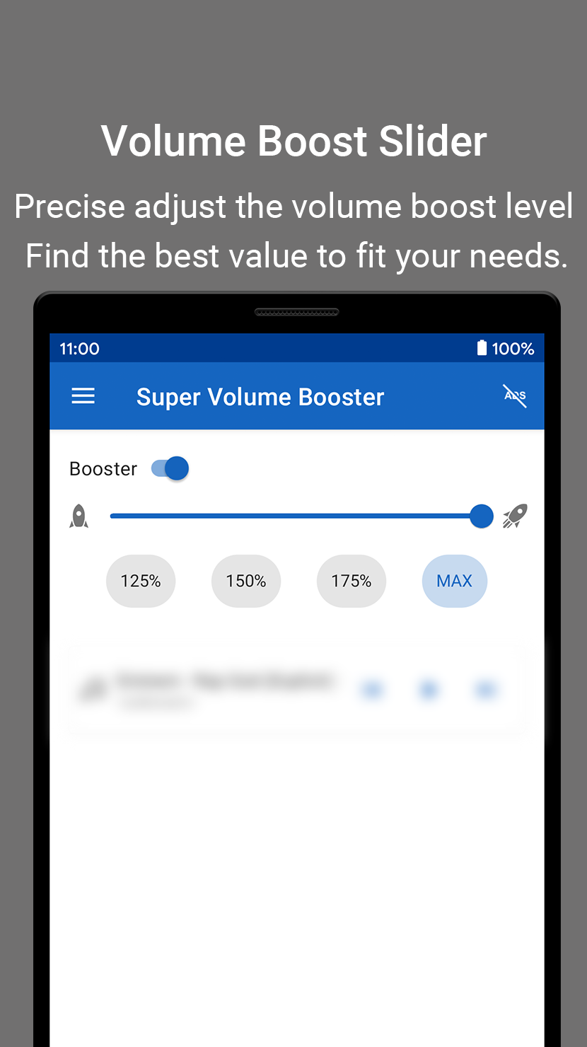 Volume+: Volume Booster – Sound Enhancement Screenshot 1