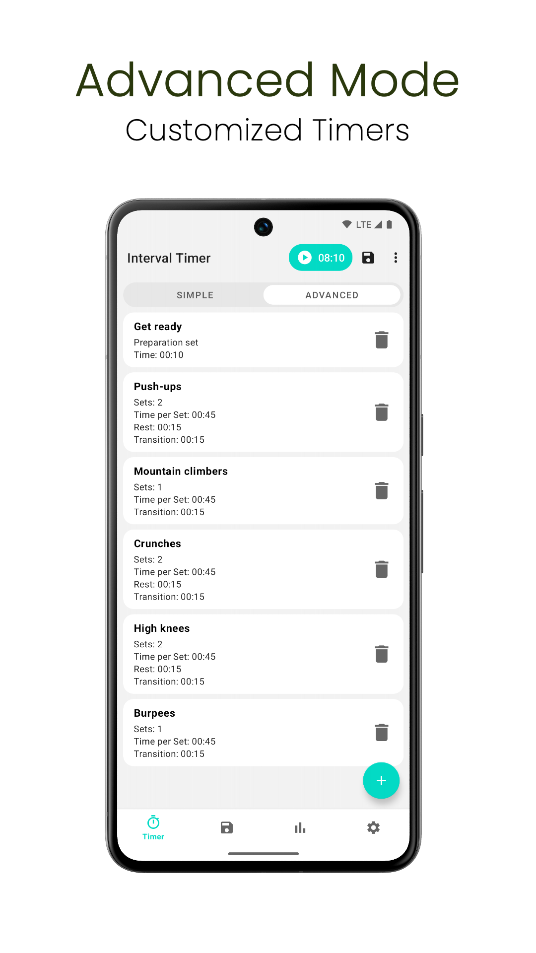Captura de pantalla 2 de Interval Timer: Workout, HIIT