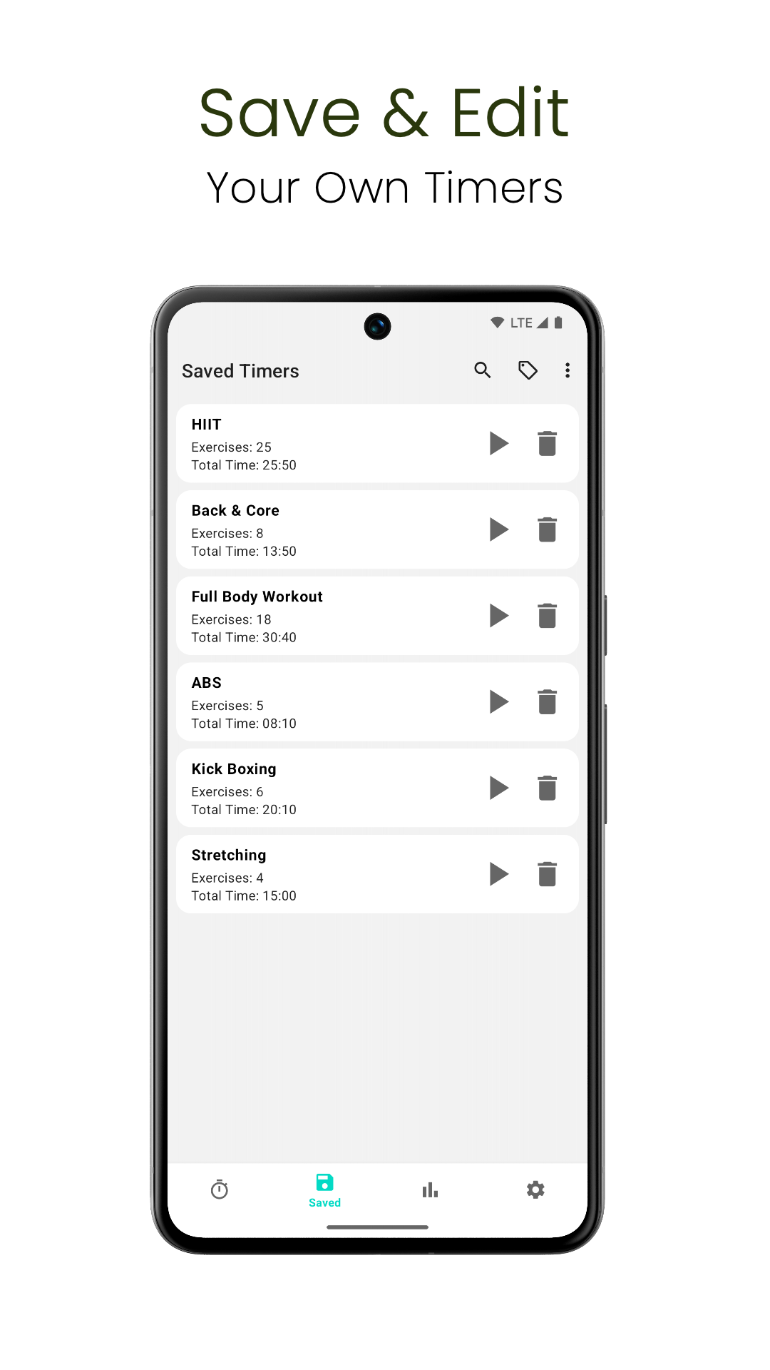 Captura de pantalla 3 de Interval Timer: Workout, HIIT