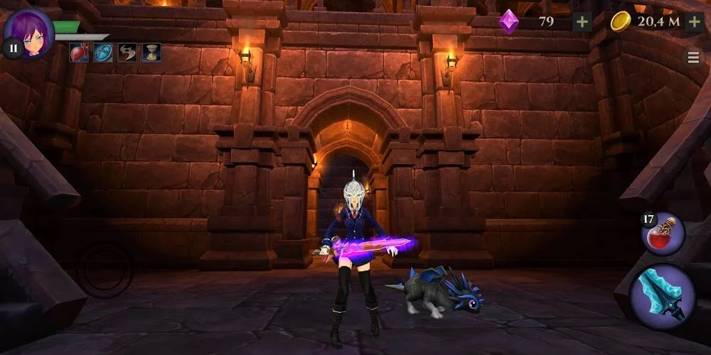 Pratinjau gameplay School Girl: Dungeon RPG 5