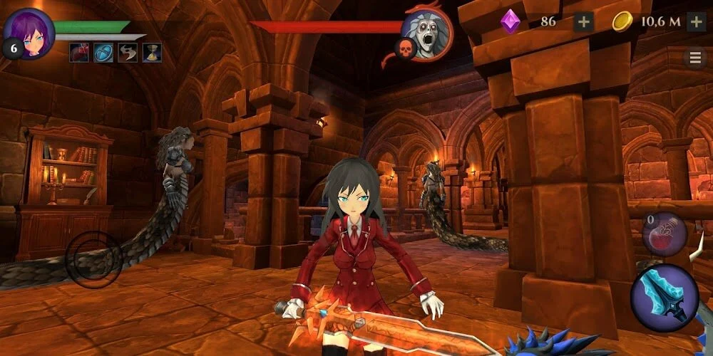 Pratinjau gameplay School Girl: Dungeon RPG 7