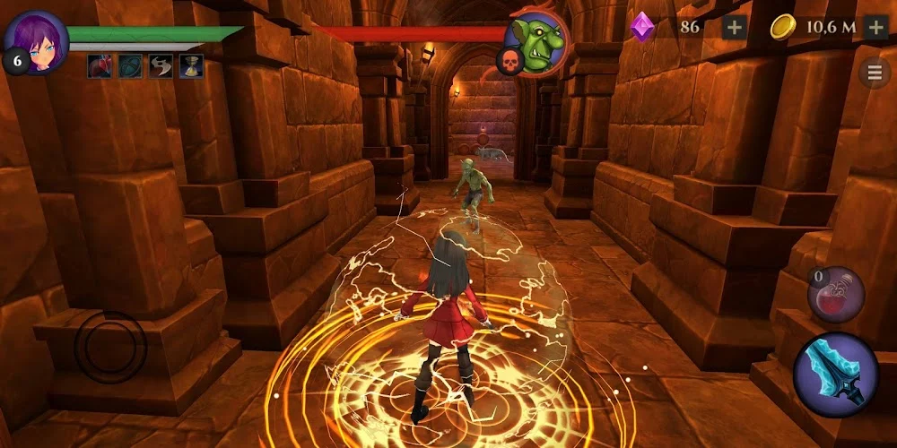 Pratinjau gameplay School Girl: Dungeon RPG 4