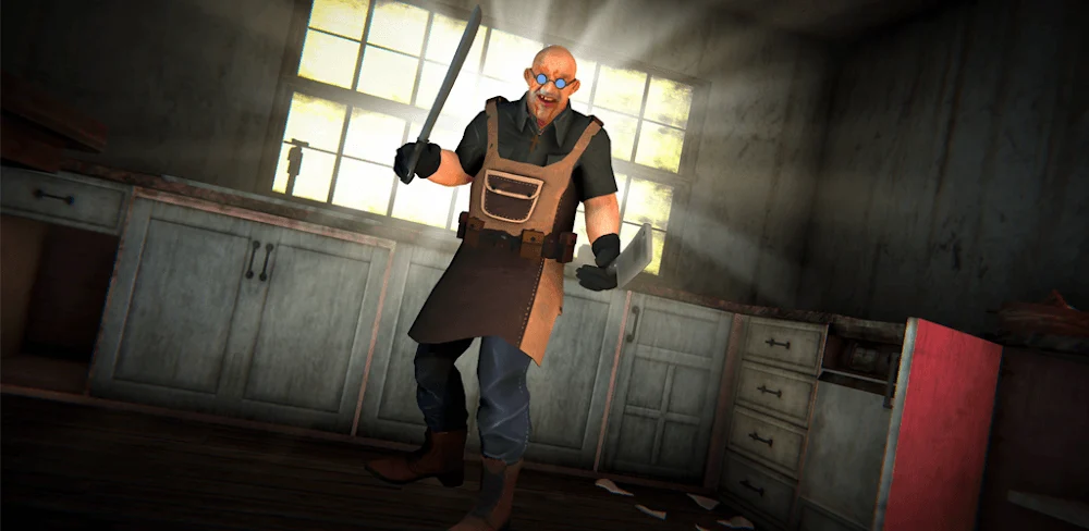Tangkapan layar in-game Scary Butcher Psychopath Hunt 1
