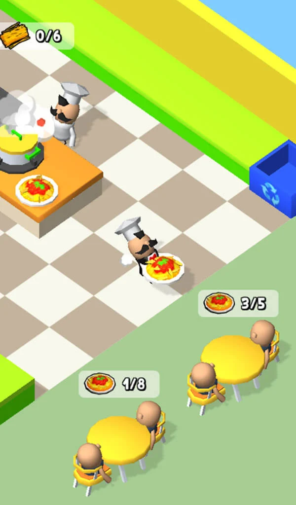Tangkapan layar game Restaurant Tycoon: Dining King 2