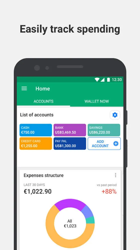 Wallet app screenshot 2