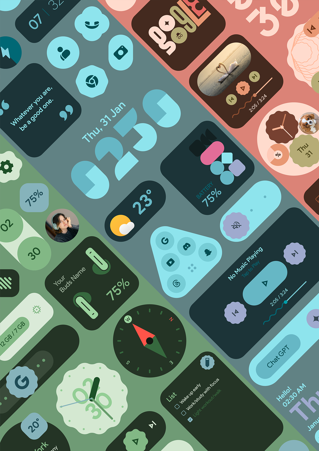 Vista previa de la app Material You Widgets 5