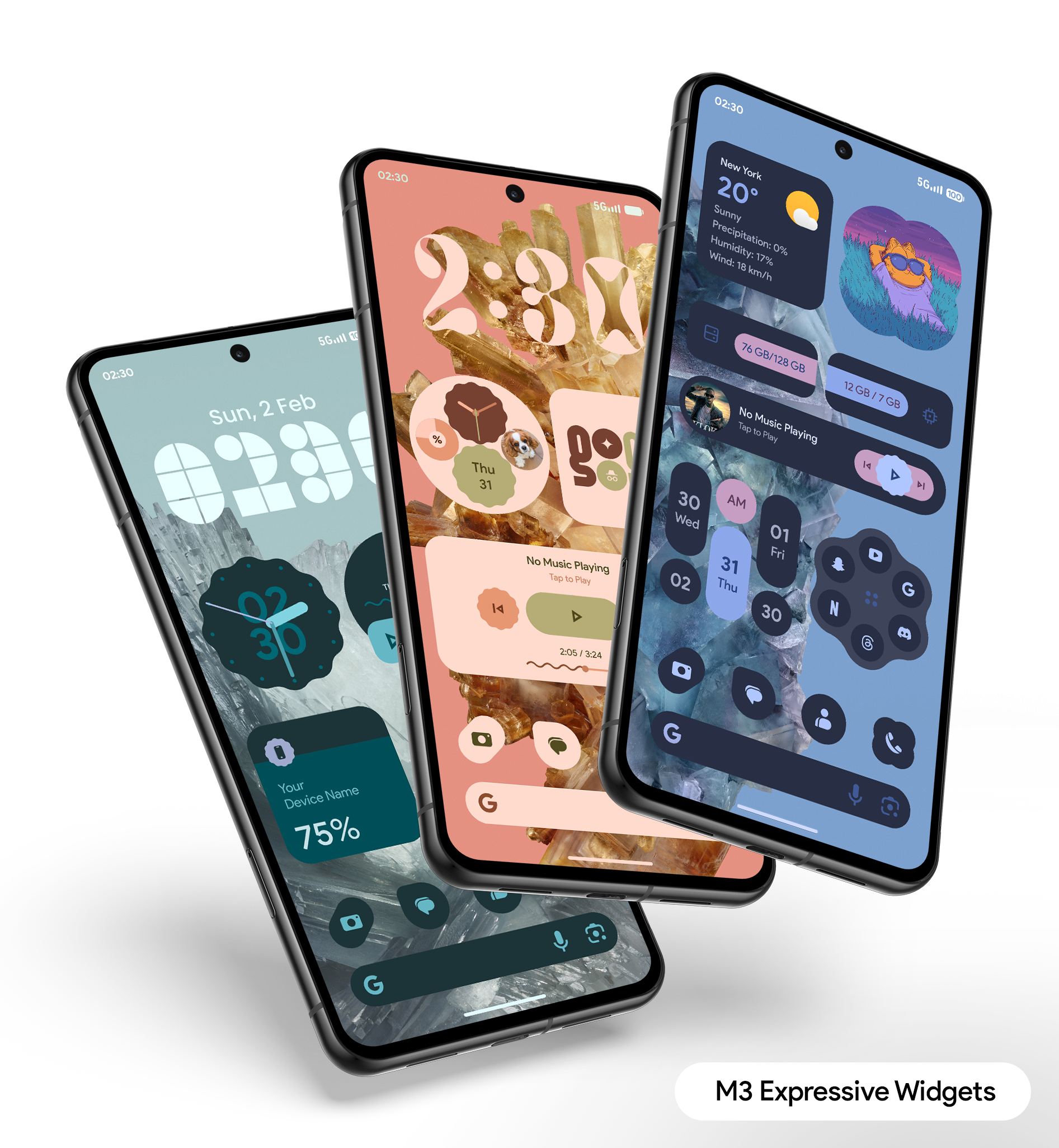 Vista previa de la app Material You Widgets 2