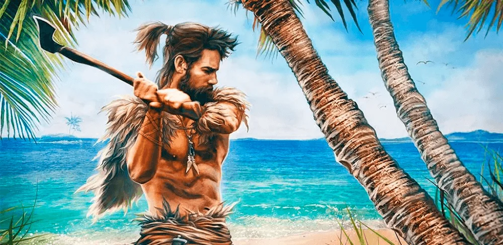 Captura de pantalla de juego de RUSTY: Island Survival Games 1
