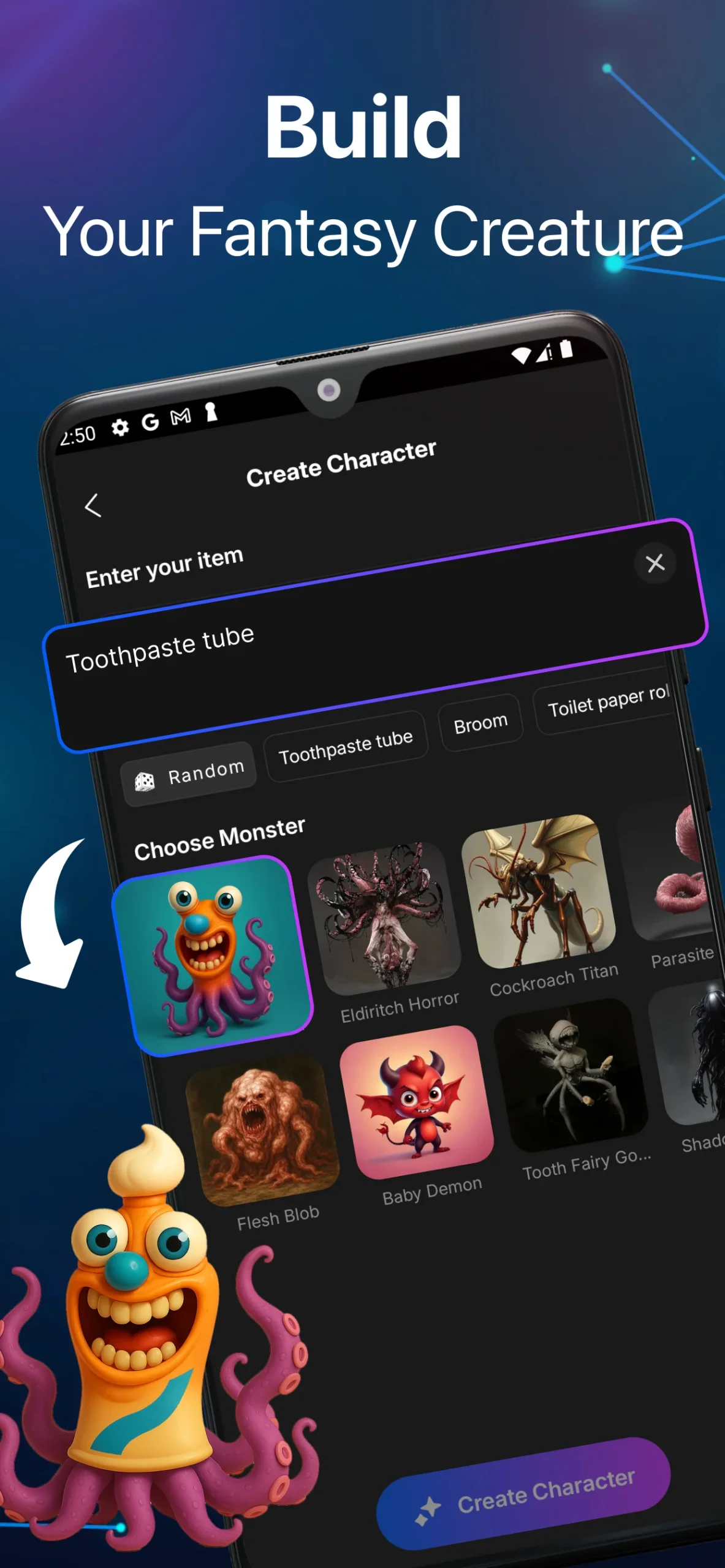 AI Hybrid Character Creator captura de pantalla 2